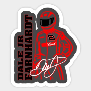 #8 Dale Jr Fan Driver Sticker